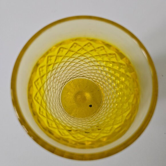 Westmoreland Glass English Hobnail Yellow Topaz Iced Tea Goblet - Picture 11 of 14